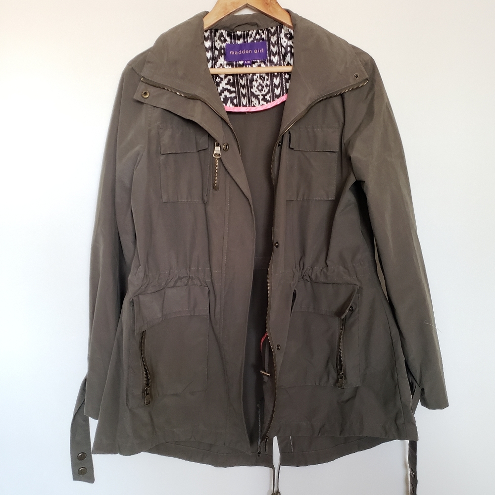 Madden Girl Olive Field Jacket